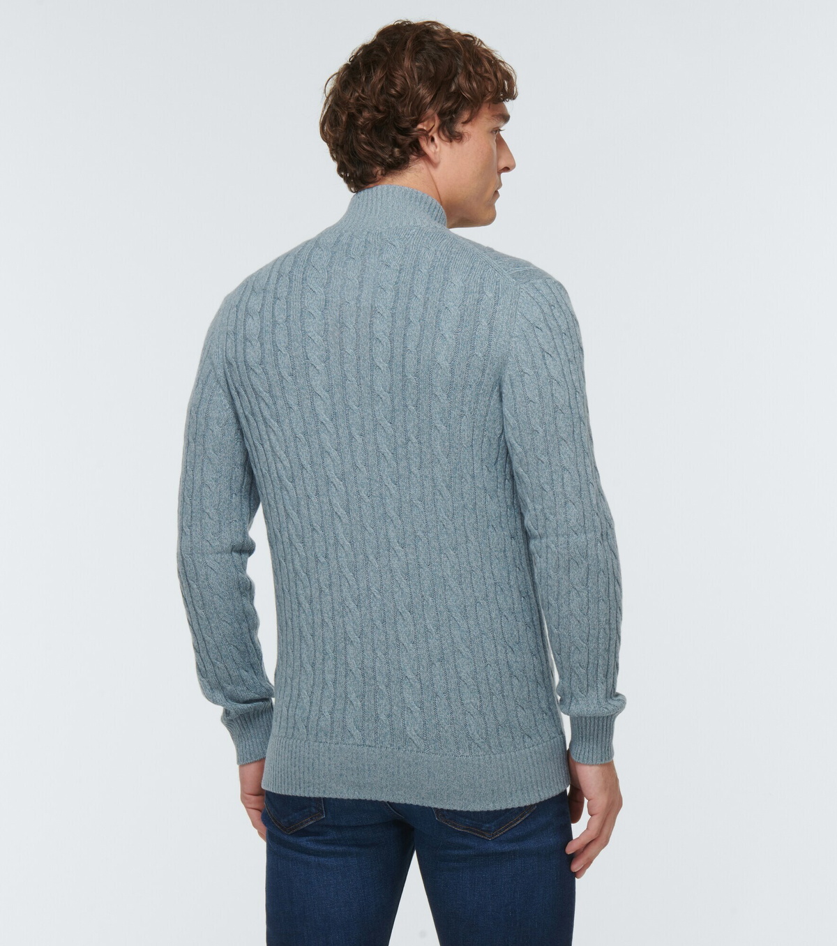 Loro Piana☆CASHMERE☆ LORO PIANA Dolcevita Bernina jacquard-knit cashmere turtleneck