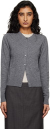 Dunst Gray Essential Crewneck Knit Cardigan