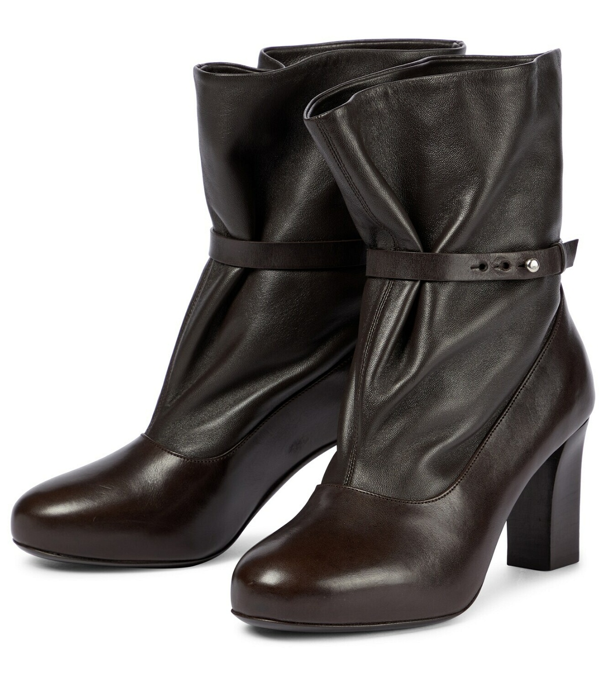 Lemaire - Suede and leather ankle boots Lemaire