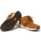 visvim - FBT Prime Runner Suede and Mesh Sneakers - Men - Light brown
