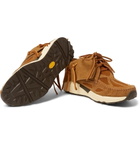 visvim - FBT Prime Runner Suede and Mesh Sneakers - Men - Light brown