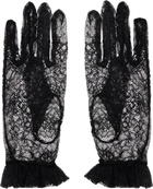 Valentino Garavani Black VLogo Signature Lace Gloves