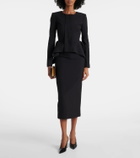Roland Mouret Peplum crêpe jacket