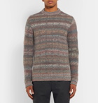 Mr P. - Space-Dyed Mélange Knitted Sweater - Men - Gray
