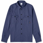 Paul Smith Men's Broad Stripe Zebra Overshirt in Blue