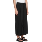 Sulvam Black Layered Skirt