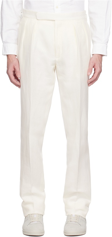 Photo: Ralph Lauren Purple Label Off-White Gregory Suit Trousers