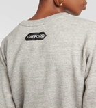 Tom Ford Logo cotton jersey sweatshirt