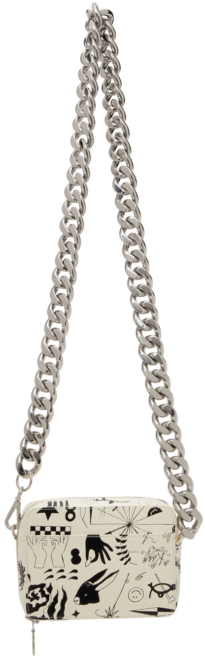 KARA Off-White Eric Timothy Carlson Edition Print Chain Camera Bag