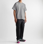 Nike - Sportswear Logo-Print Mélange Cotton-Jersey T-Shirt - Gray