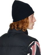 Moncler Navy Virgin Wool Beanie