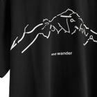 and wander x Daijiro Ohara Map Key Print T-Shirt in Black