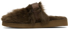 SUICOKE Brown ZAVO-2EU Slippers