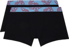 Vivienne Westwood Two-Pack Black Cotton Boxer Briefs