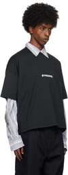 B1ARCHIVE Black Printed-Logo T-shirt
