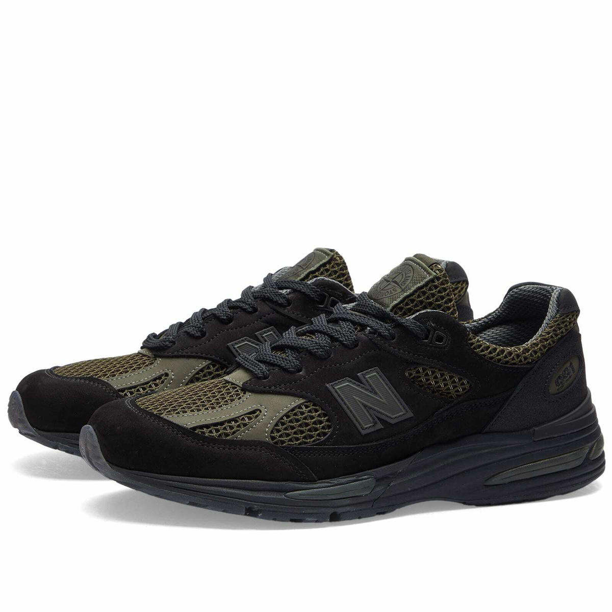 New Balance Men's x Stone Island 991v2 Sneakers in Black New Balance