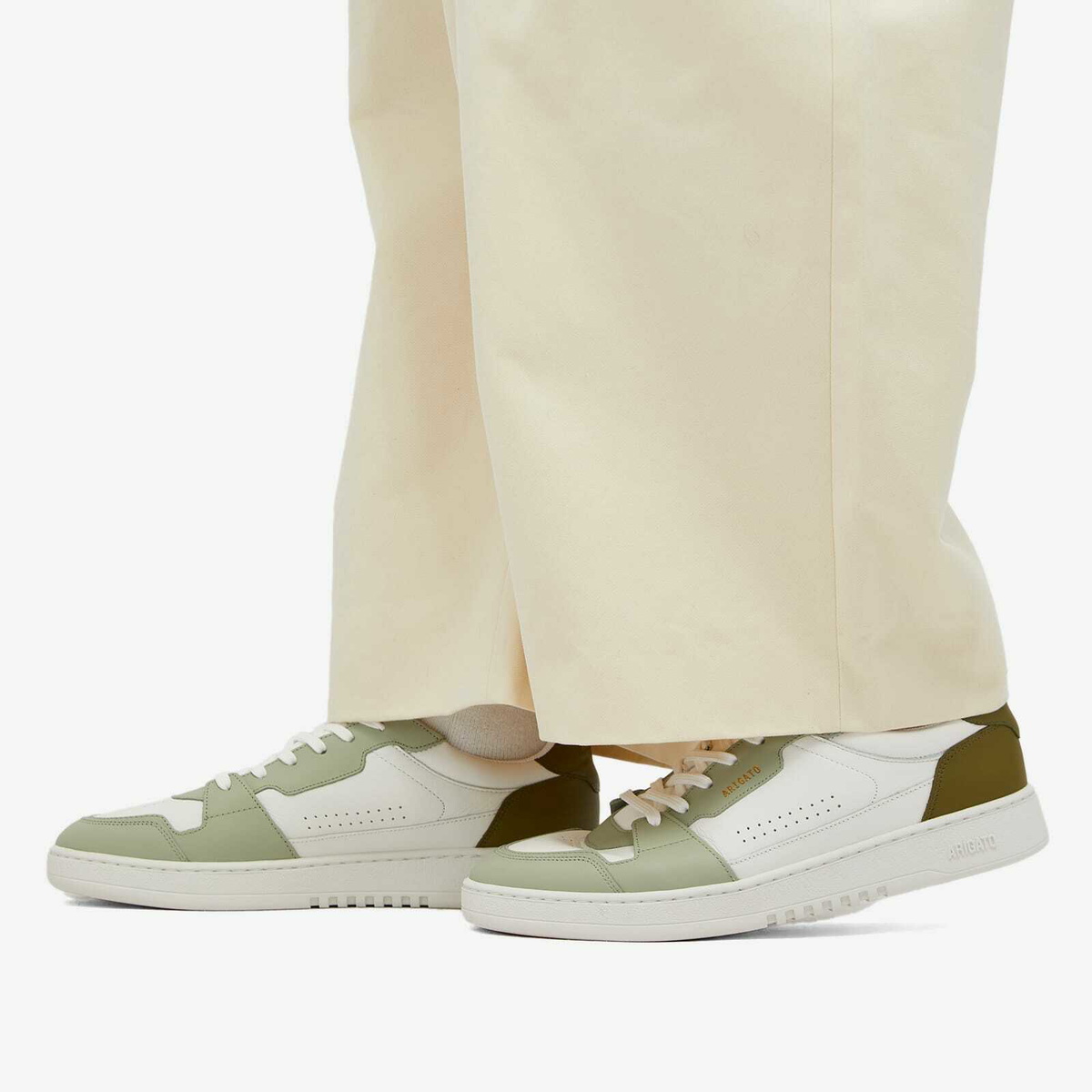 Axel Arigato Men's Dice Lo Sneaker in White/Green Axel Arigato Axel Arigato Men's Dice Lo Sneaker in White/Green Axel Arigato