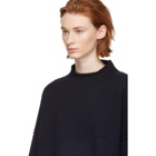 JW Anderson Navy Cable Detail Sweater