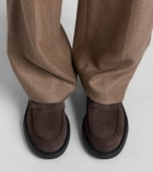 Tod's Suede loafer pumps