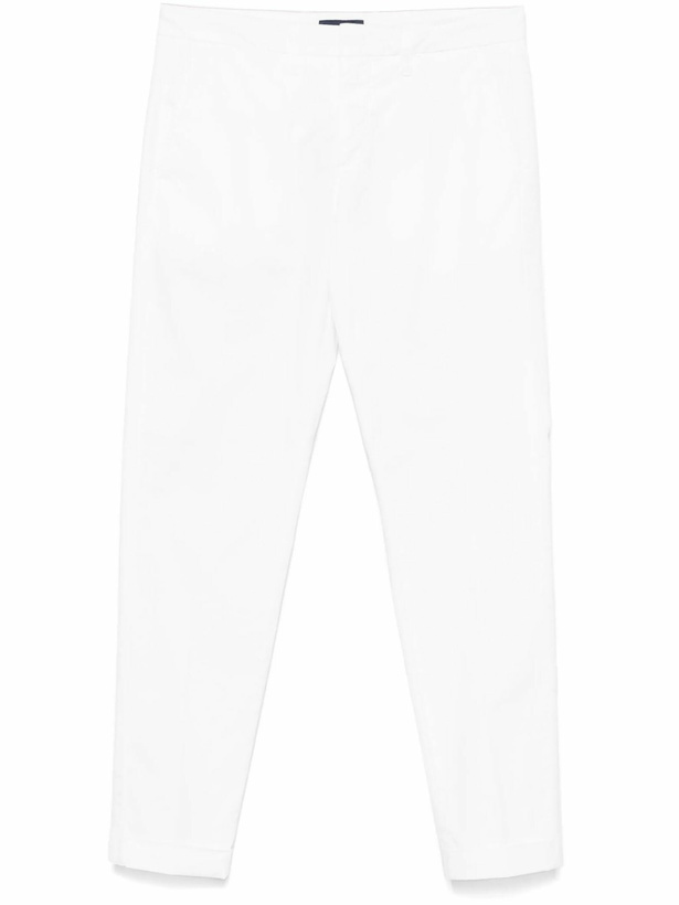 Photo: Fay White Cotton Blend Trousers