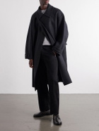 YOKE - Double-Breasted Wool and Cashmere-Blend Felt Coat - Gray