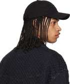 Versace Jeans Couture Black Embroidered Logo Baseball Cap
