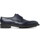 JOHN LOBB - Croft Panelled Leather Oxford Shoes - Blue