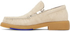 Burberry Beige Suede Chance Loafers