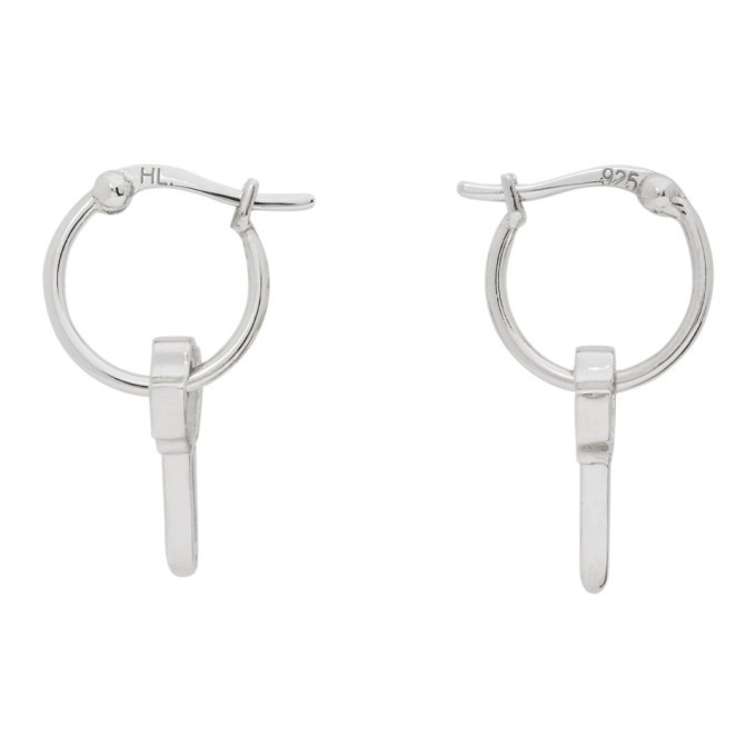 Photo: Hatton Labs Silver Key Hoop Earrings