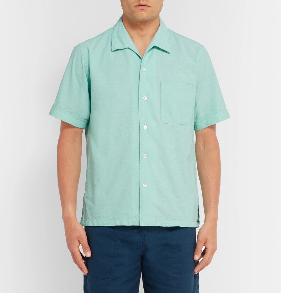 Cotton Camp Collar Shirt