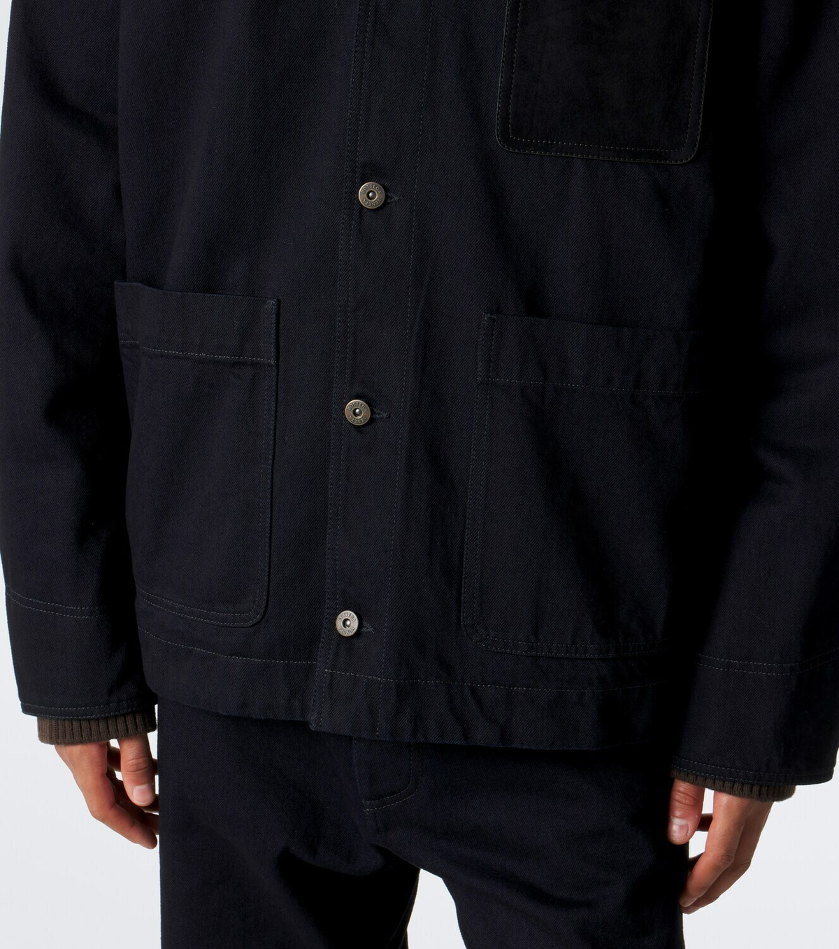 Bottega Veneta Shearling-trimmed denim jacket