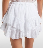 Marant Etoile Jocadia broderie anglaise cotton shorts