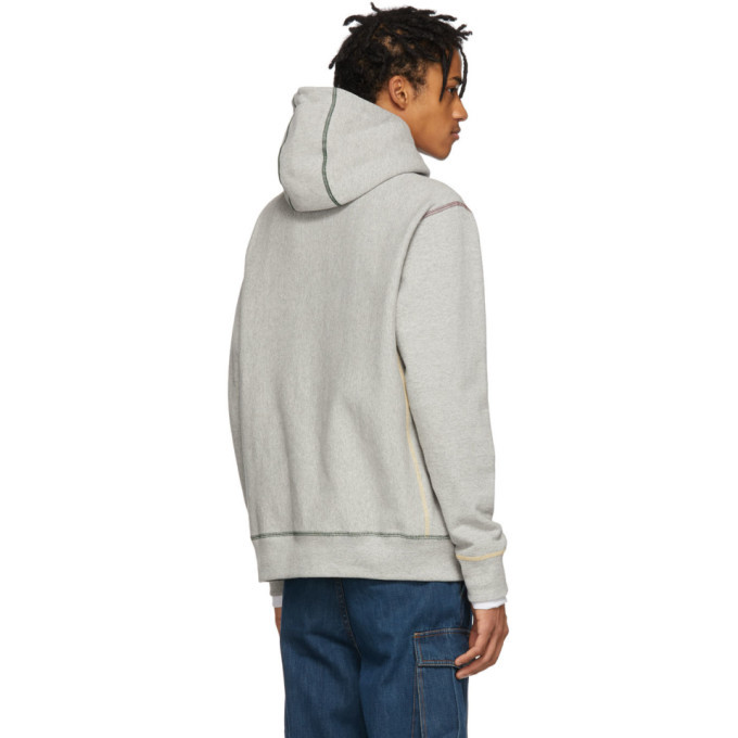 Noah NYC Grey Stitch Hoodie Noah NYC