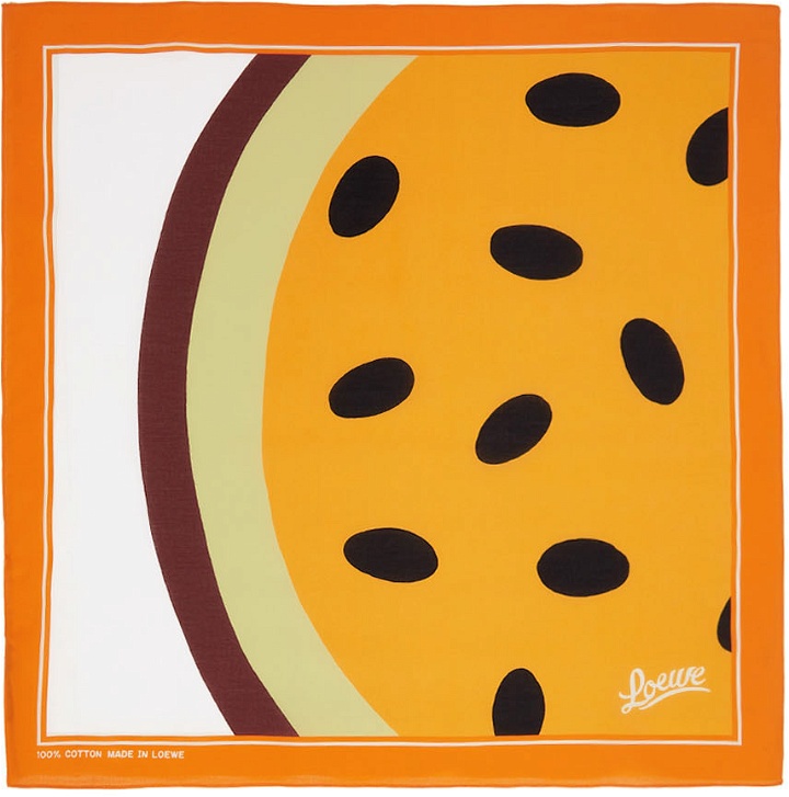 Photo: Loewe Orange Paula's Ibiza Passionfruit Print Scarf