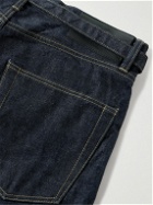 Sacai - BEYONDEXX Wide-Leg Belted Denim Shorts - Blue