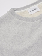 Norse Projects - Vagn Logo-Print Loopback Mélange Cotton-Jersey Sweatshirt - Gray