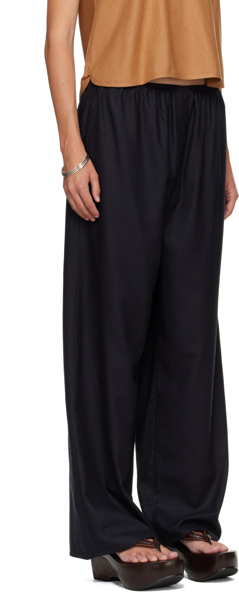 Baserange Black Stoa Lounge Pants