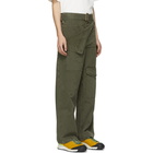 JW Anderson Khaki Fold Front Utility Trousers