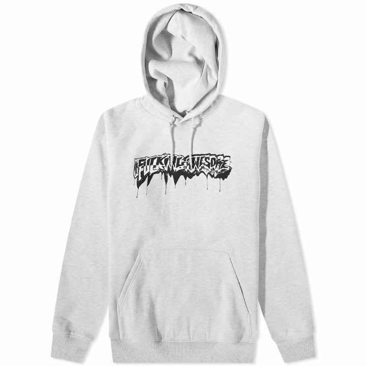 Photo: Fucking Awesome Men's Dill Cut Up Logo Hoody in Heather Grey