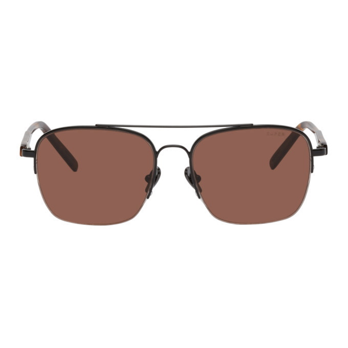 Photo: RETROSUPERFUTURE Black and Tortoiseshell Adamo Sunglasses