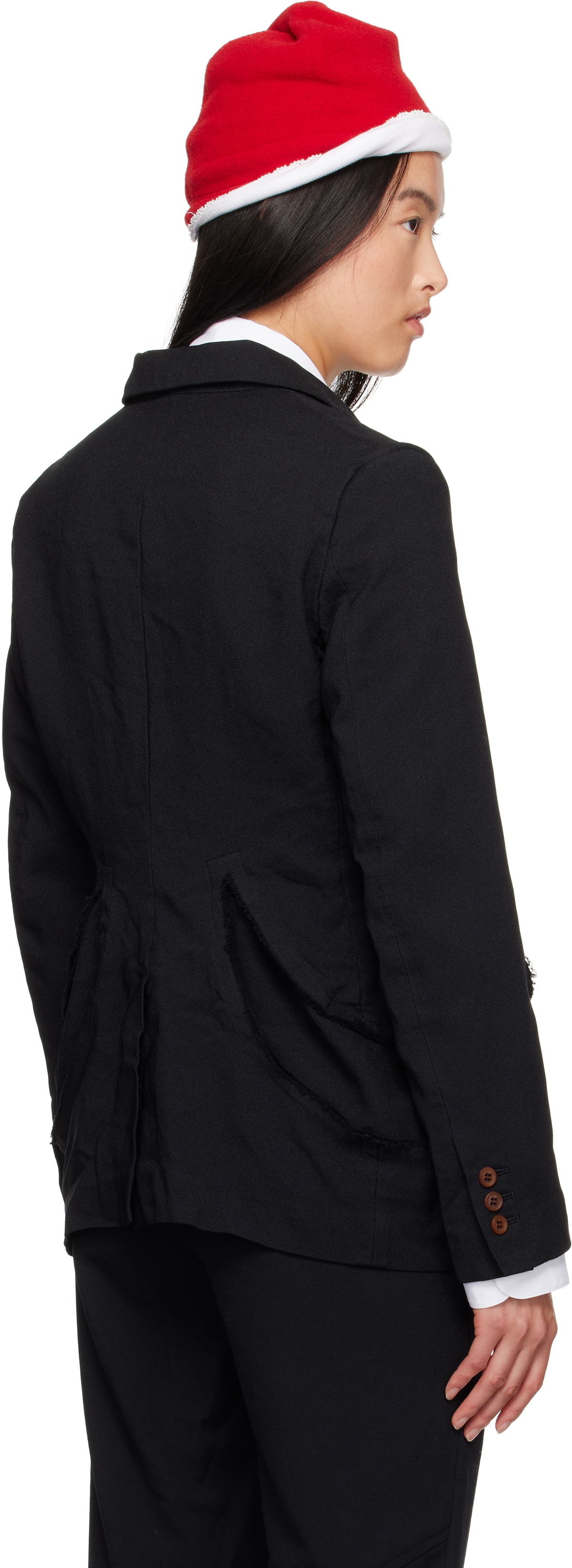 Black Comme des Garçons Black Gabardine Blazer