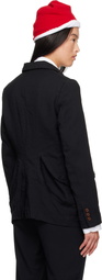 Black Comme des Garçons Black Gabardine Blazer