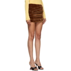 Georgia Alice Brown Velvet Miniskirt