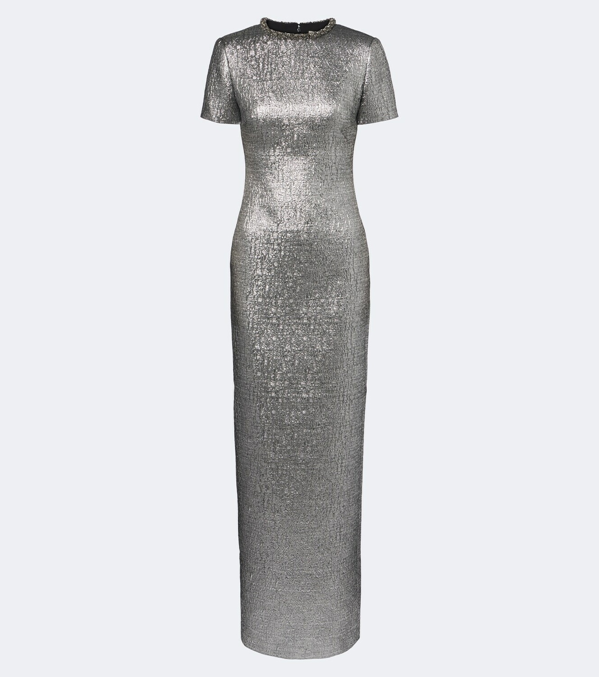 Roland Mouret Embellished lamé jacquard gown