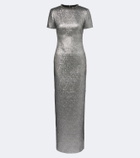 Roland Mouret Embellished lamé jacquard gown