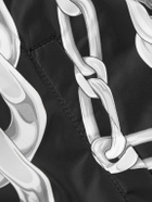 Versace - Reversible Padded Printed Shell Bomber Jacket - Black