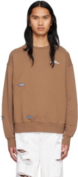 Li-Ning Brown Ripped Sweatshirt
