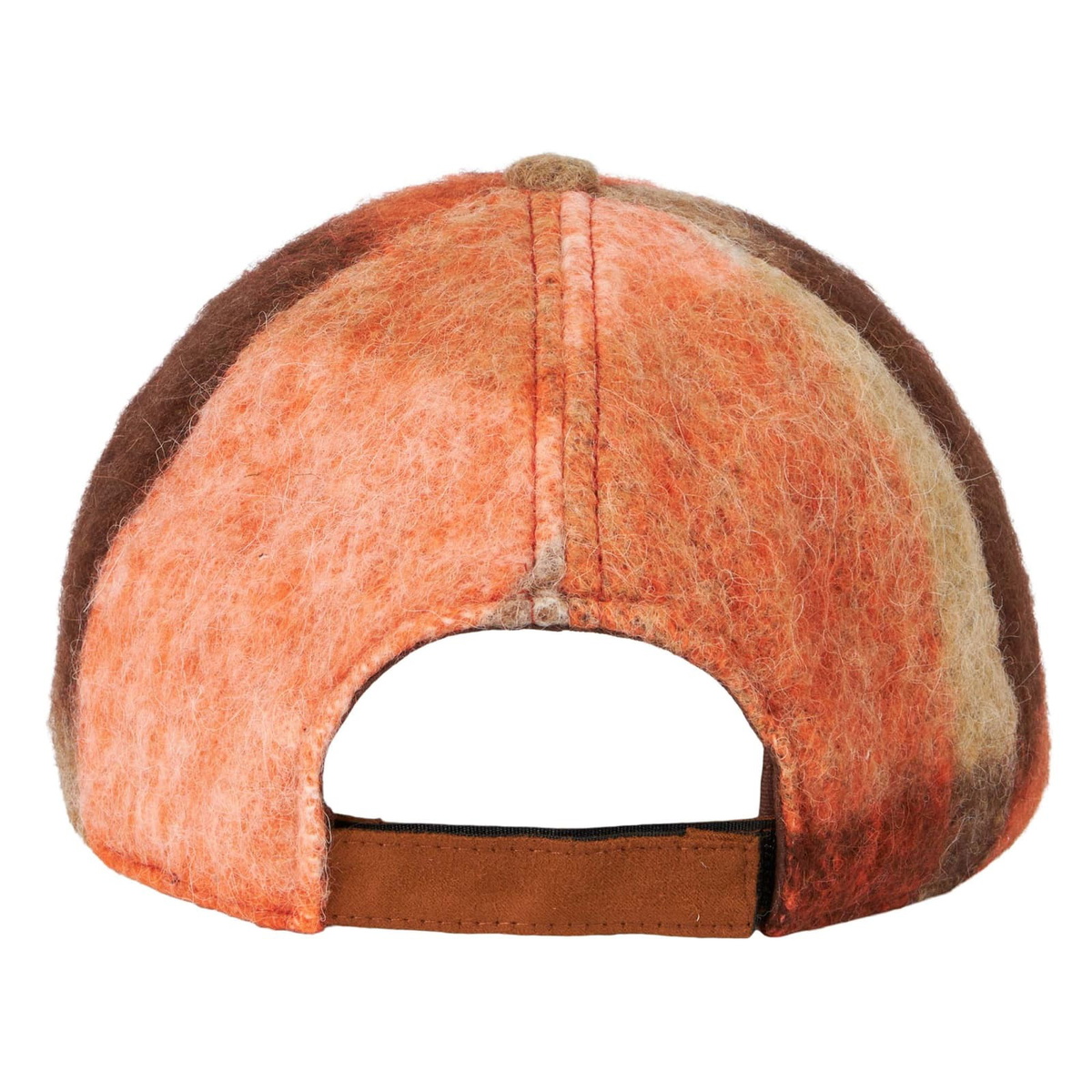 MC2 Saint Barth Woman Baseball Cap With Orange Check Embroidery
