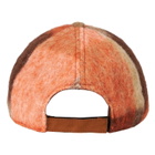 MC2 Saint Barth Woman Baseball Cap With Orange Check Embroidery