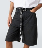 Balenciaga Unity belted denim Bermuda shorts